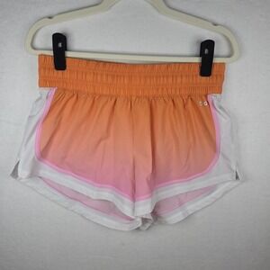 DSG High Rise Stride Shorts M Orange Pink Ombre Gradient Running